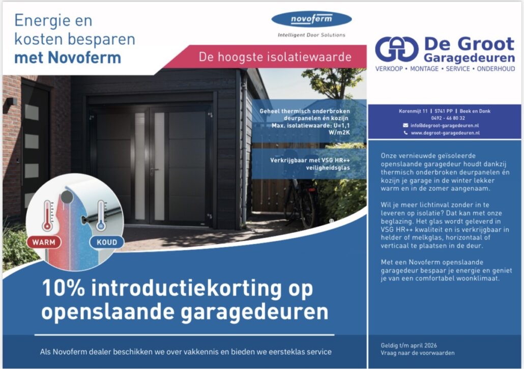 Aanbieding openslaande deuren