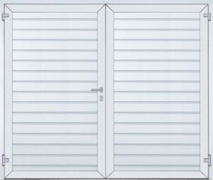 Openslaande garagedeuren - keuzemogelijkheden - profileringen - horizontaal smal